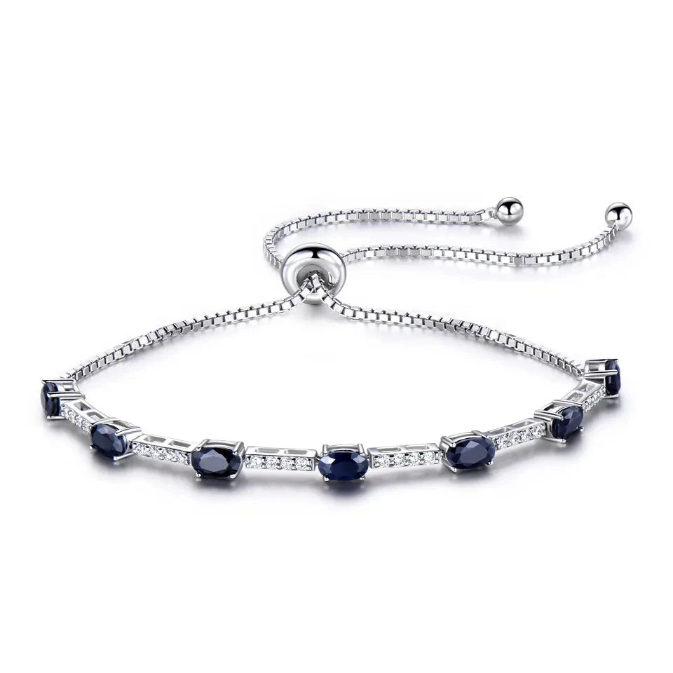 2.45 Carats Natural Black Spinel Bracelet