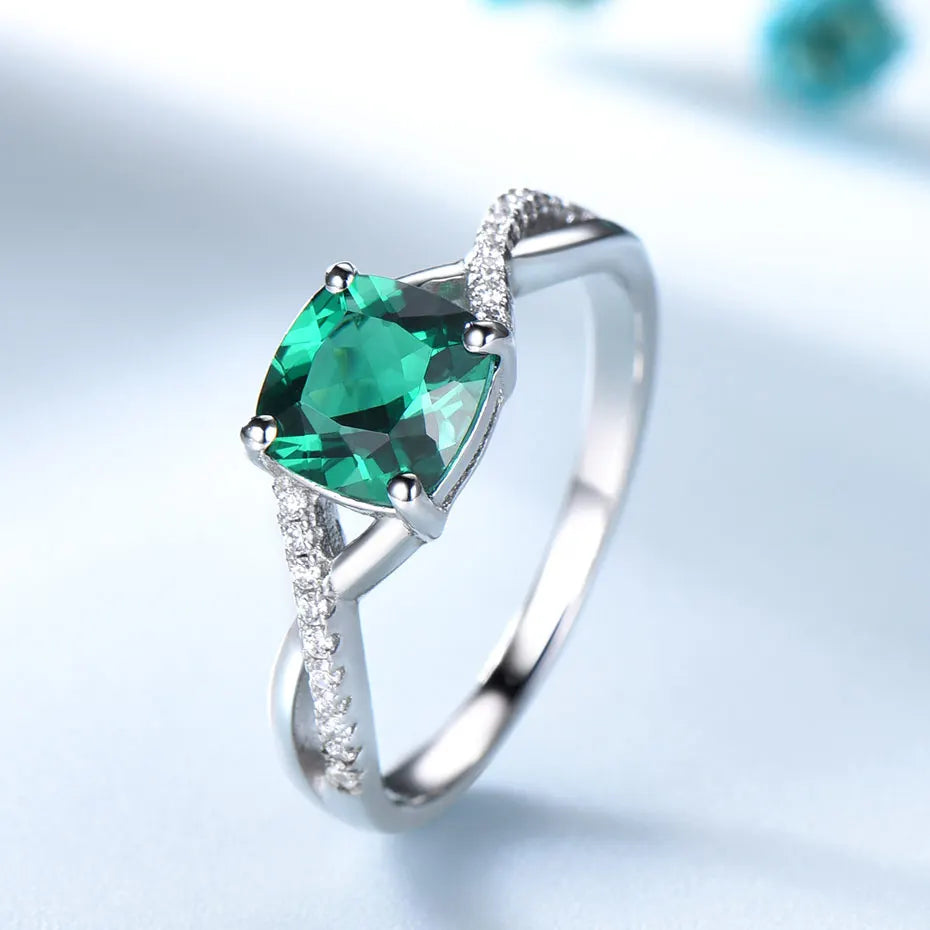 Emerald and Rose Color Ring