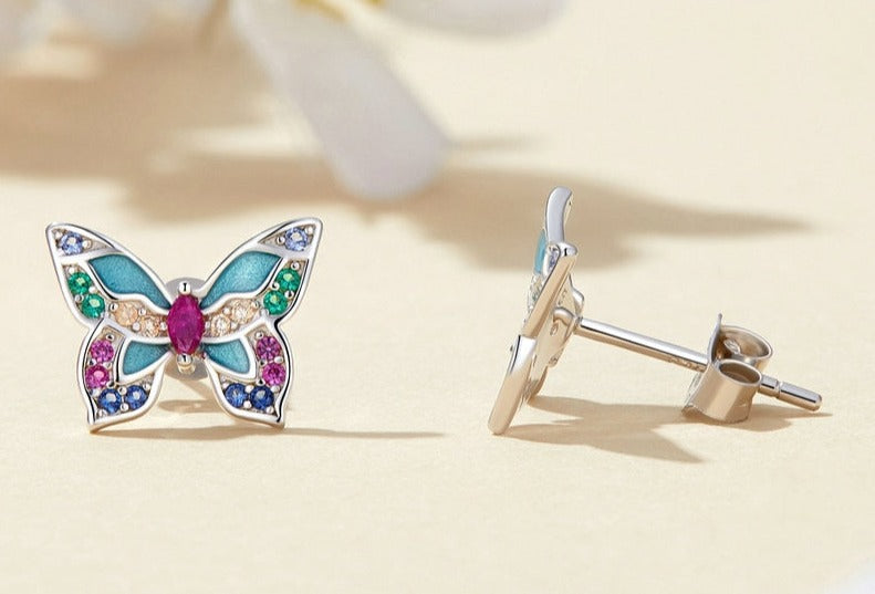 Colorful Butterfly Earrings