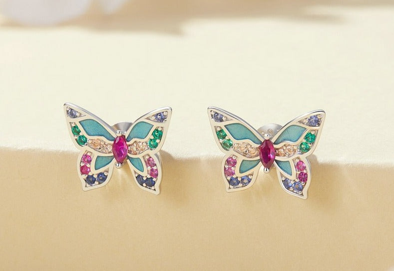 Colorful Butterfly Earrings