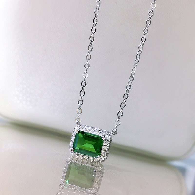 Green Emerald Necklace