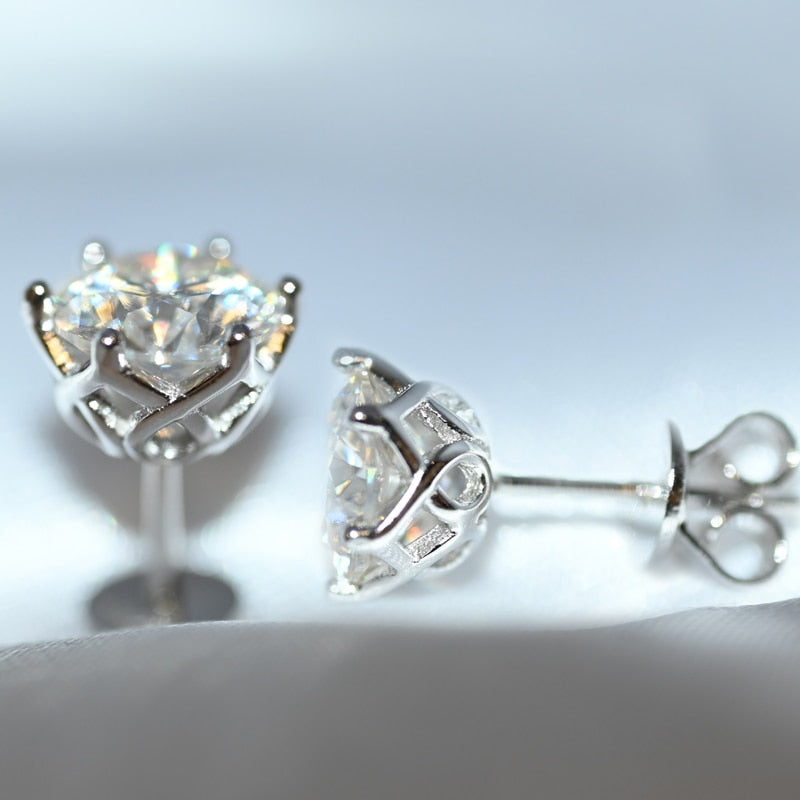 Moissanite Stud Earrings