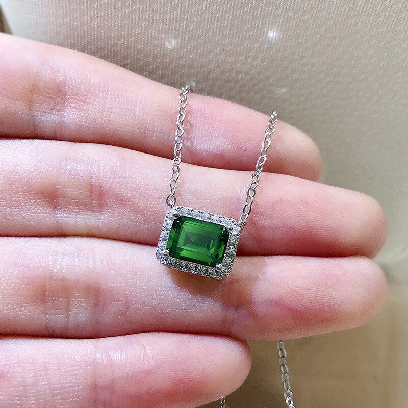 Green Emerald Necklace