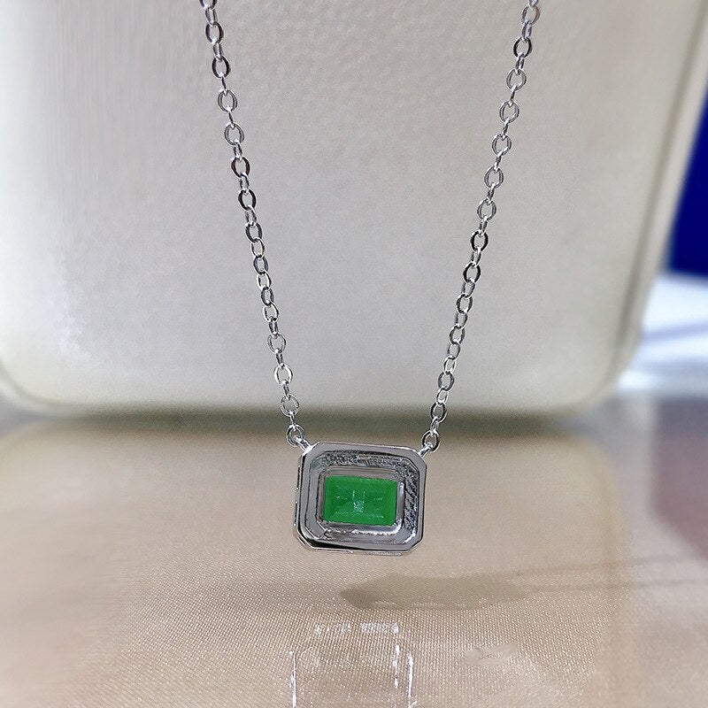 Green Emerald Necklace