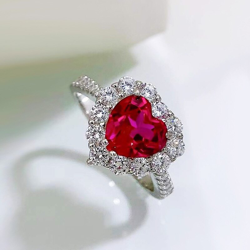 Ruby Heart Ring