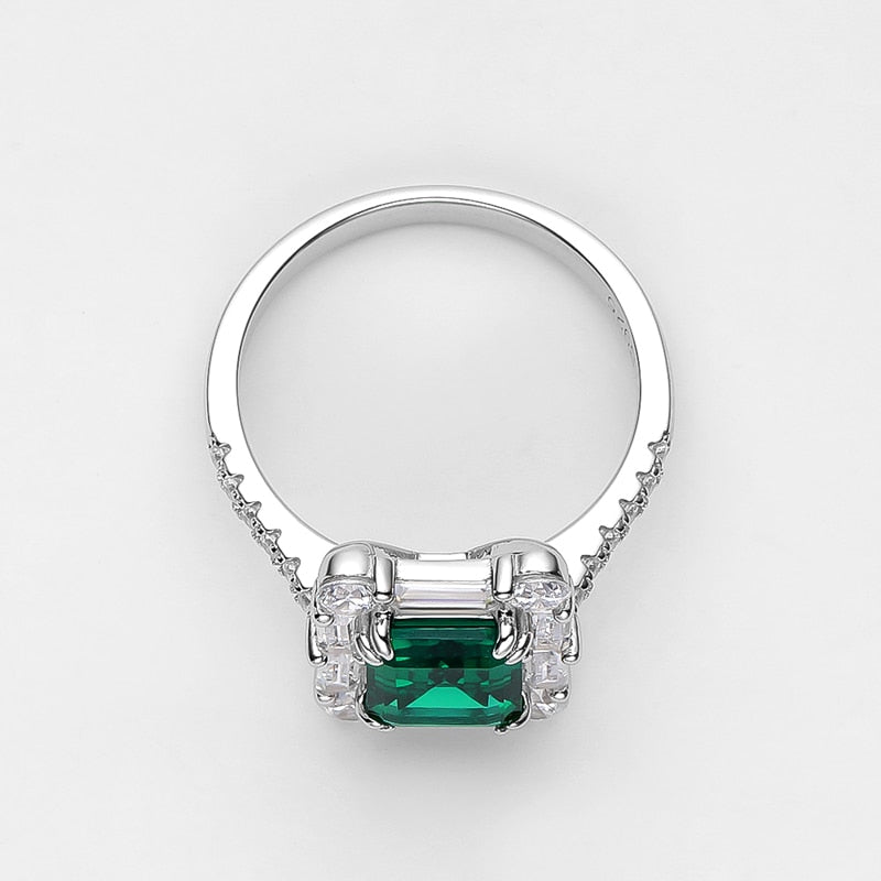 Emerald Square Ring