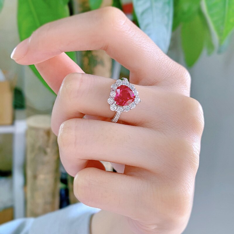 Ruby Heart Ring